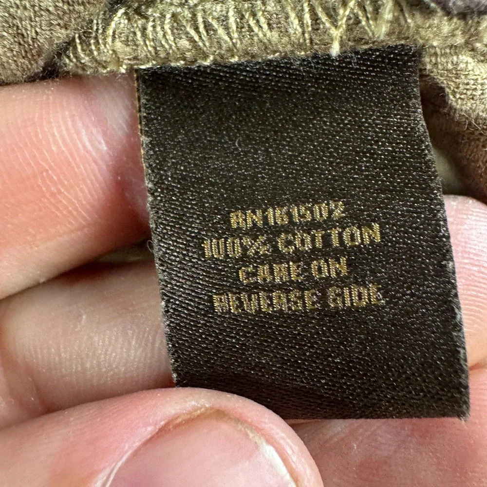 The Territory Ahead Corduroy Jacket Mens XL Brown Cotton Button Front Hoodie